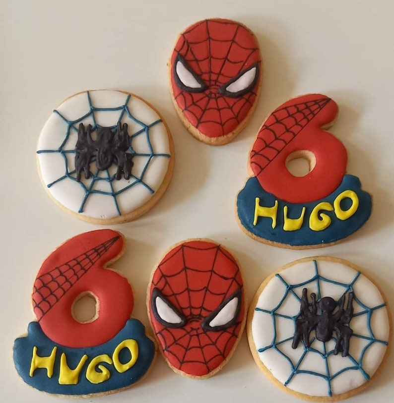 Biscuits personnalisés Spiderman image 3