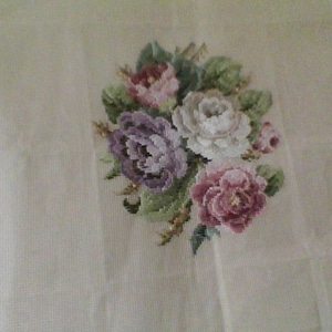 kit de broderie florale vintage.