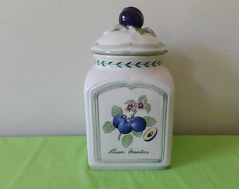 ビレロイ＆ボッホ フレンチガーデンチャーム 蓋付き大型キャニスター