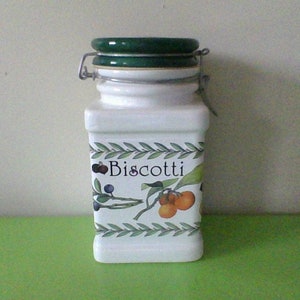 1 Italian Biscotti Container