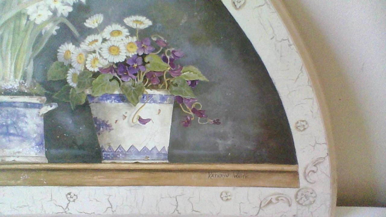 Vintage Kathryn White Painting Artist Signed - Etsy