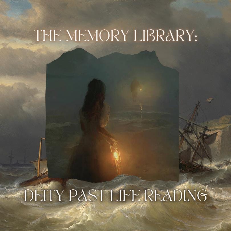 The Memory Library: Deity Past Life Reading | Personalized Message From Your Deity | Direct Deity Communication [Digital Download]