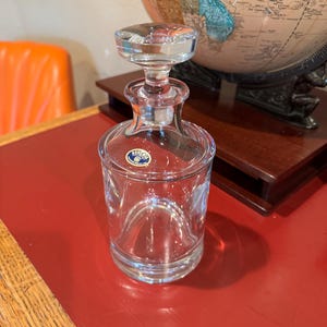 Bohemia Czech Crystal Decanter 24 Percent Lead Whiskey Wine Vintage