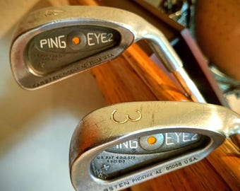 PING EYE2 3番と4番アイアンのオレンジドット。