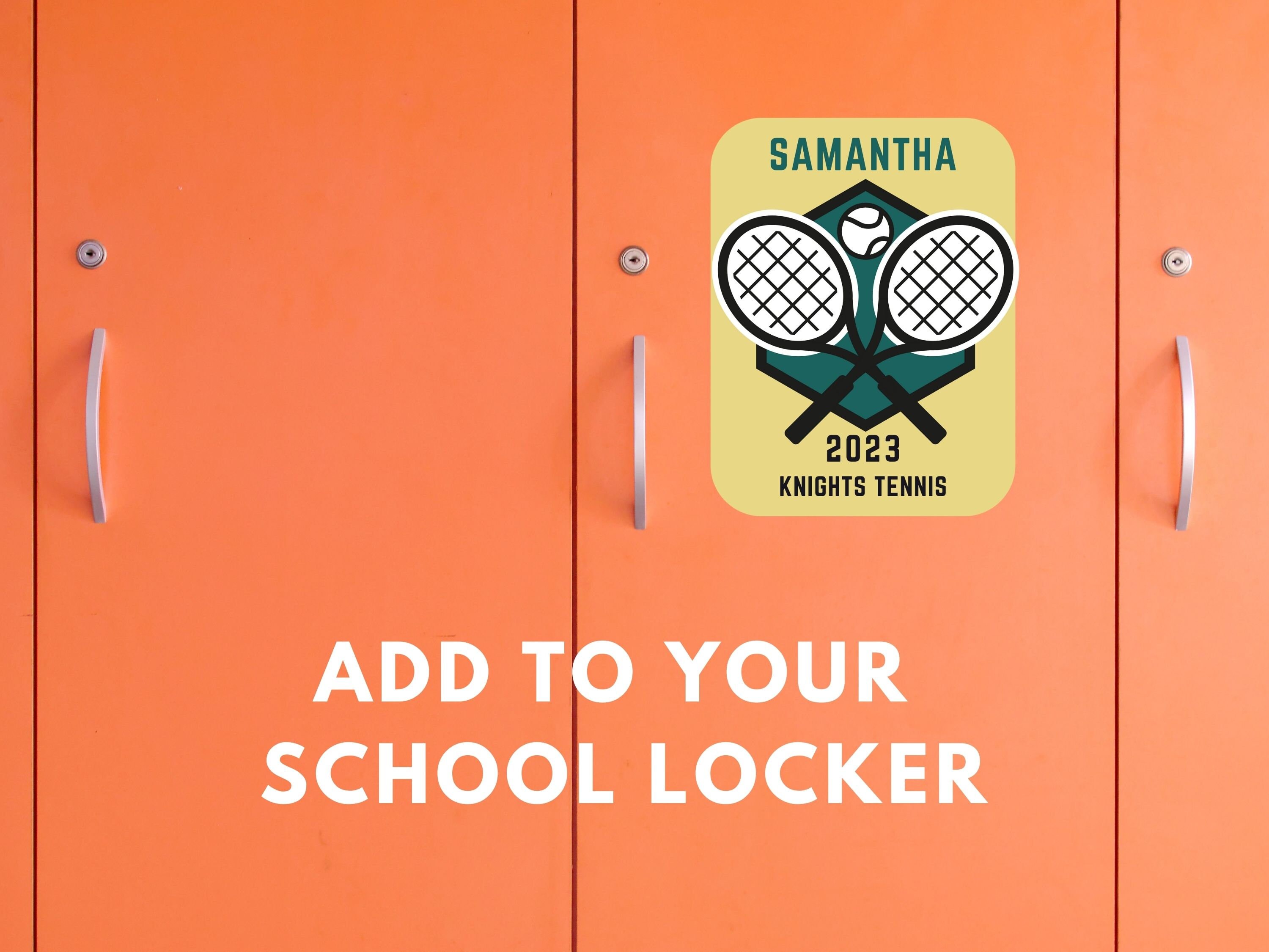 Editable Tennis Locker Door, Canva Template, Sign Decoration Hotel Team ...