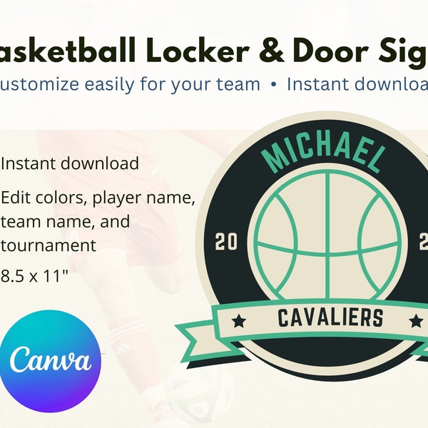Basketball Locker Decoration Etsy
