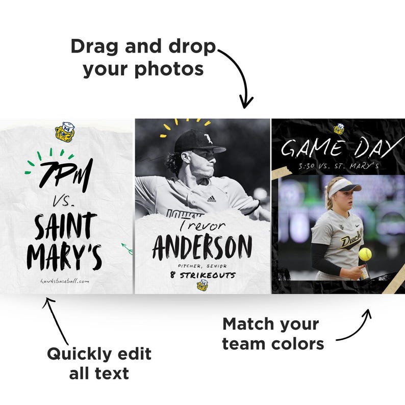 65 Editable Sports Social Media Canva Templates, Design Graphics ...