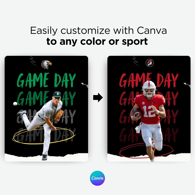 65 Editable Sports Social Media Canva Templates, Design Graphics ...