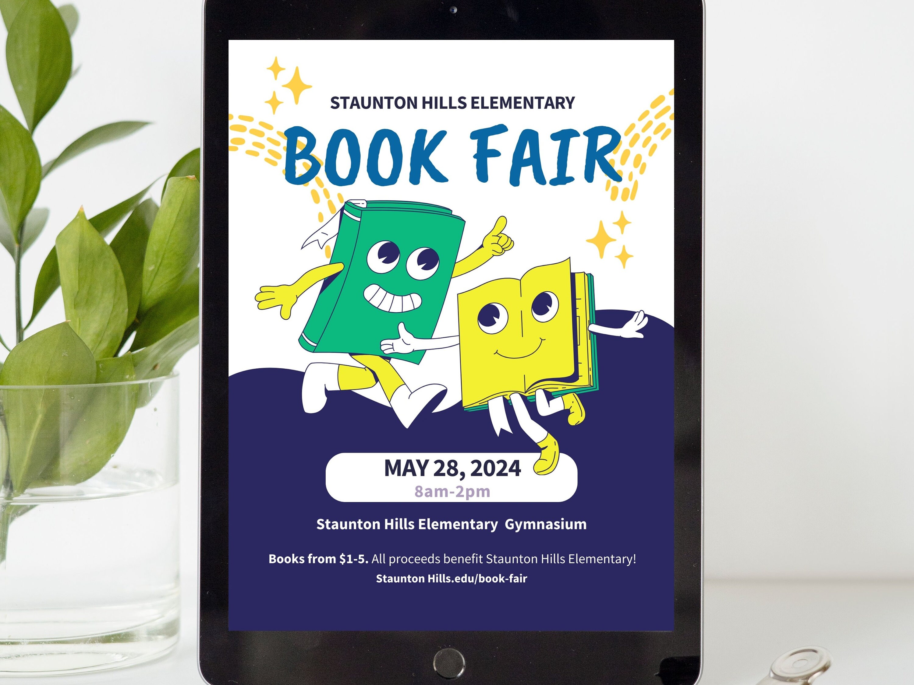 EDITABLE Book Fair Flyer Printable School Fundraiser Invitation ...