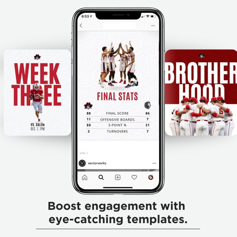 70 Social Media Editable Templates, Posts and Stories Included, Sports ...