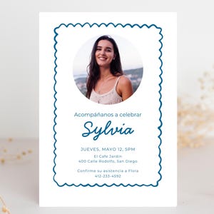 Spanish Cumpleaños Invitation, Acompáñanos A Celebrar Birthday Invite Evite Video Invite, Quince Fiesta Sorpresa, Birthday invite for her