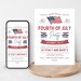Editable 4th of July Invitation Fourth of July Party Invite Cookout ...