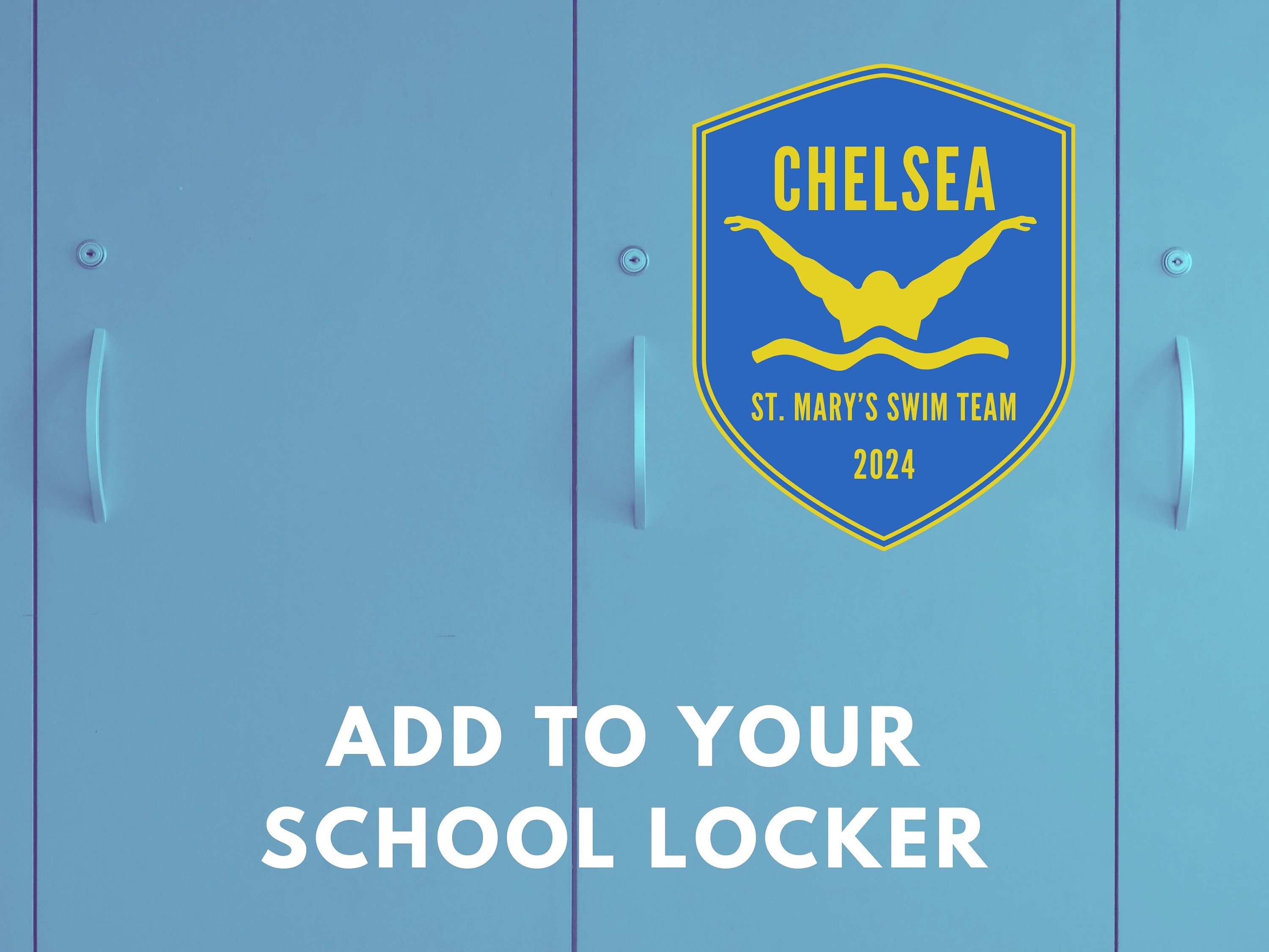 Editable Swim Team Locker Decoration, Swim Team Gifts, Swim Team Travel, Swim Mom, Swim Team ...
