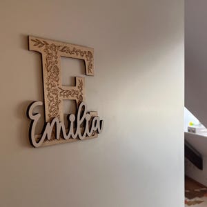 Name plate children&#39;s room ෆ - Door plate children&#39;s room l Wooden sign personalized l Wooden sign name l Door plate girl