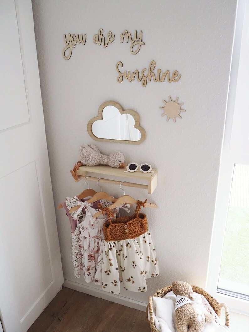 You Are My Sunshine Lettering ෆ Wall Sticker Children's Room L Wall