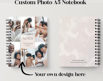 Cuaderno de fotos personalizado con páginas personalizadas, tamaño A5