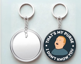 Llavero "Ese es mi bolso": divertido pin con frase animada de la televisión de los 90