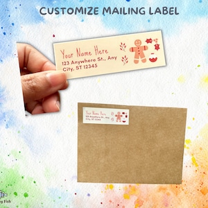 Baby Theme Return Address Label, Customized Mail Stickers, Return Address for envelope, 60 pieces Mail Labels, Personalize labels