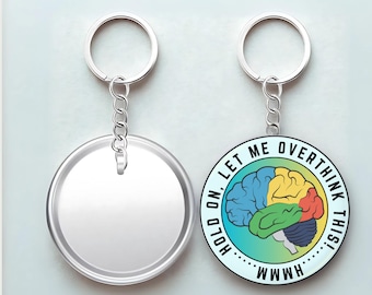 Llavero holográfico de cerebro pensante: un divertido regalo para la salud mental