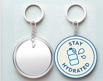 Llavero holográfico para mantenerte hidratado: recordatorio para beber agua