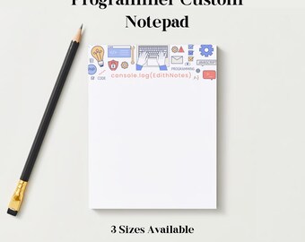 Personalized Programmer Notepad: Software Developer Gift