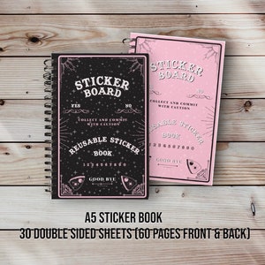 Reusable Sticker Books 4x6 Sticker Book, 50 Sheets, 100 Pages 6 Designs -   Sweden