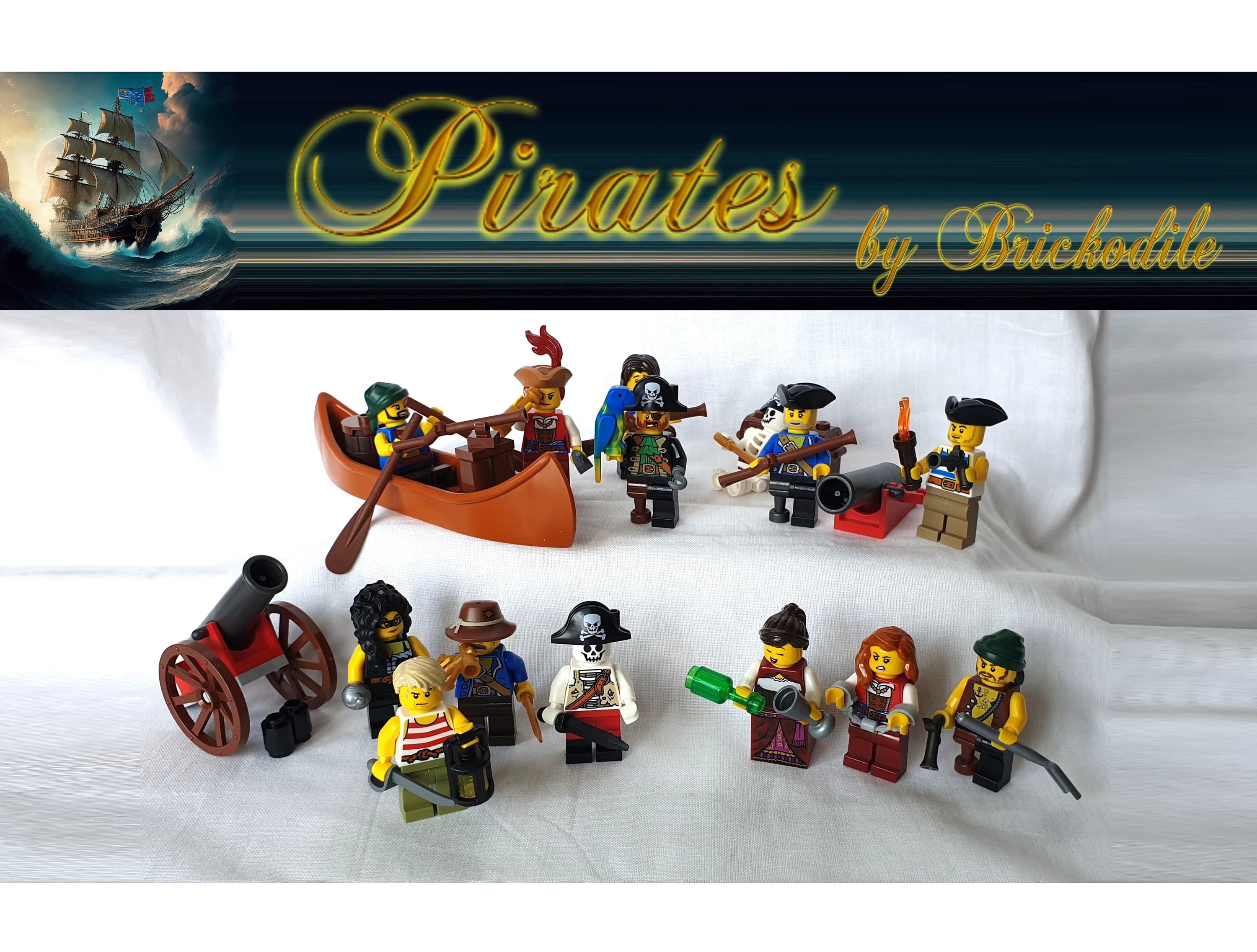 Pirate - Custom Design Minifigure –