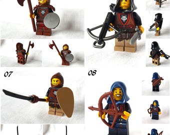 LEGO® Wolfpack Renegades Minifigure Moc various knights and wolf pack  minifigures to choose from NEW and original LEGO® parts