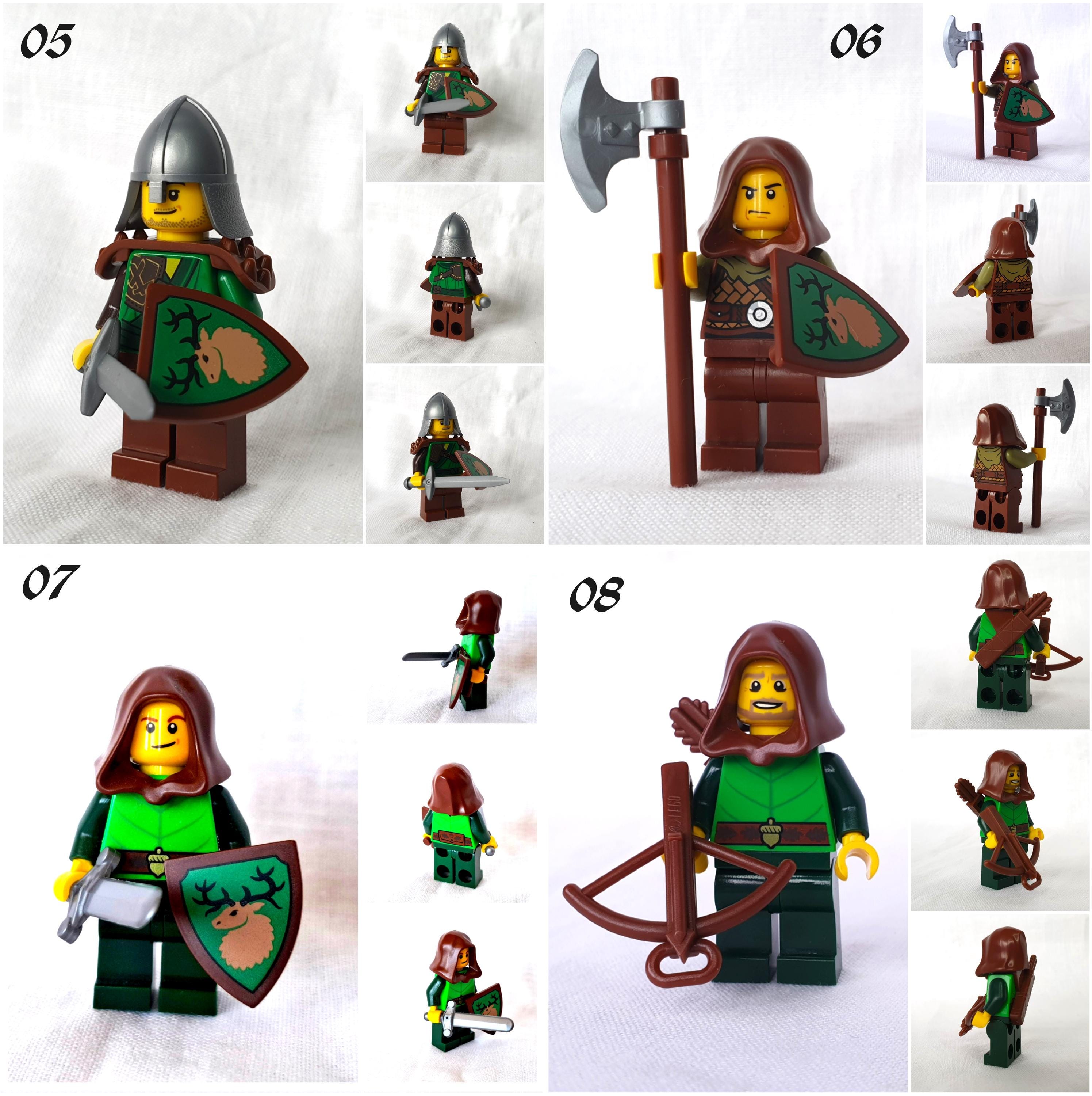 LEGO® Forestmen Minifiguren Moc - verschiedene Ritter und