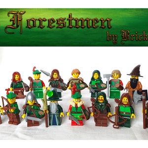 LEGO® Forestmen Minifiguren Moc verschiedene Ritter und Waldläufer-Minifiguren zum Aussuchen aus NEUEN und originalen LEGO®Teilen Knights Bild 1