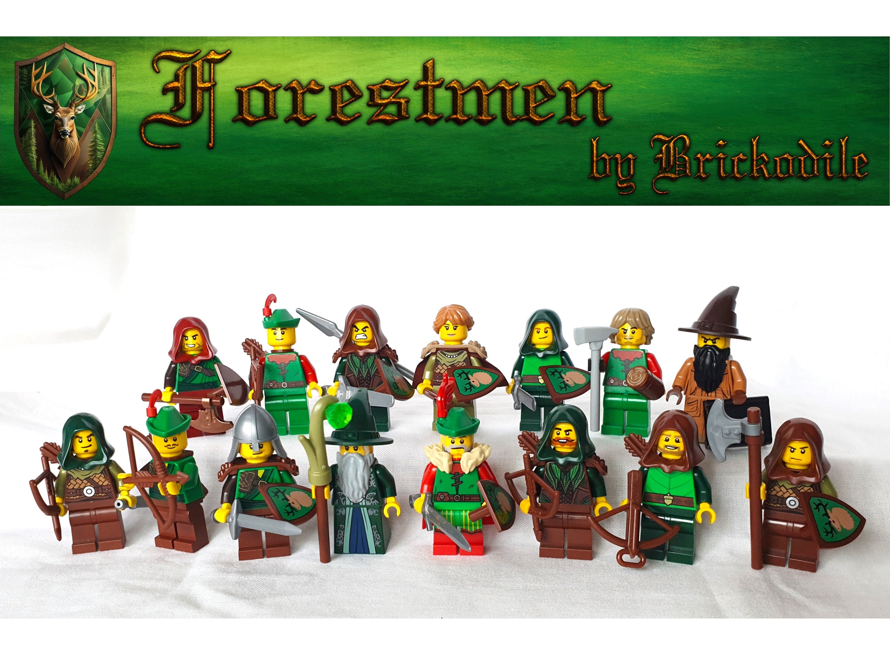 LEGO Forestmen Minifigures Moc Various Knights and Ranger Minifigures to Choose From NEW and Original LEGO Parts Knights Etsy Canada