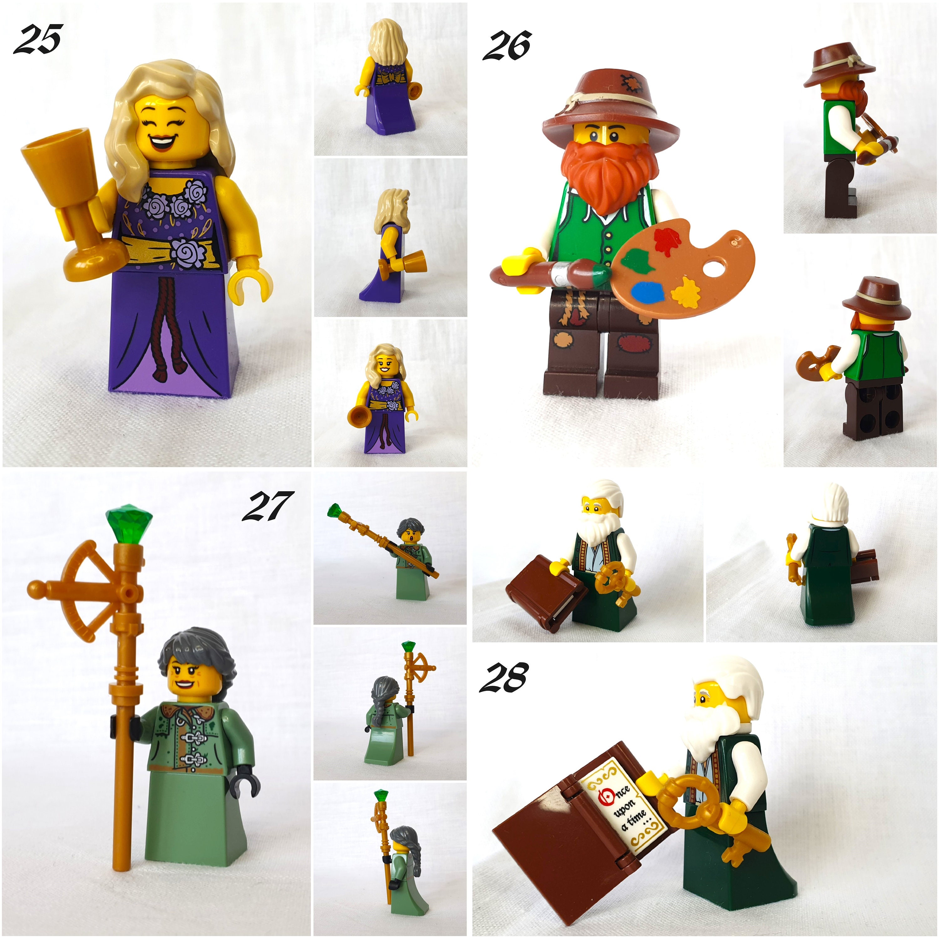 LEGO® Moc Mittelalter Stadtbewohner Minifiguren zum Aussuchen aus
