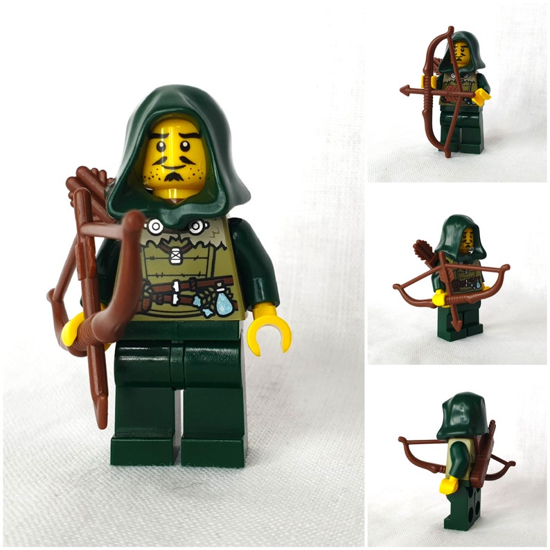 LEGO® Forestmen Minifiguren Moc verschiedene Ritter und Waldläufer-Minifiguren zum Aussuchen aus NEUEN und originalen LEGO®Teilen Knights 17 Langbogensch.