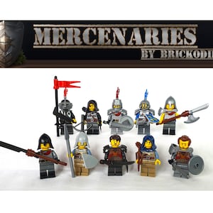 LEGO® Mercenaries Minifiguren Moc - verschiedene Ritter und Söldner-Minifiguren zum Aussuchen aus NEUEN und originalen LEGO®-Teilen Knights