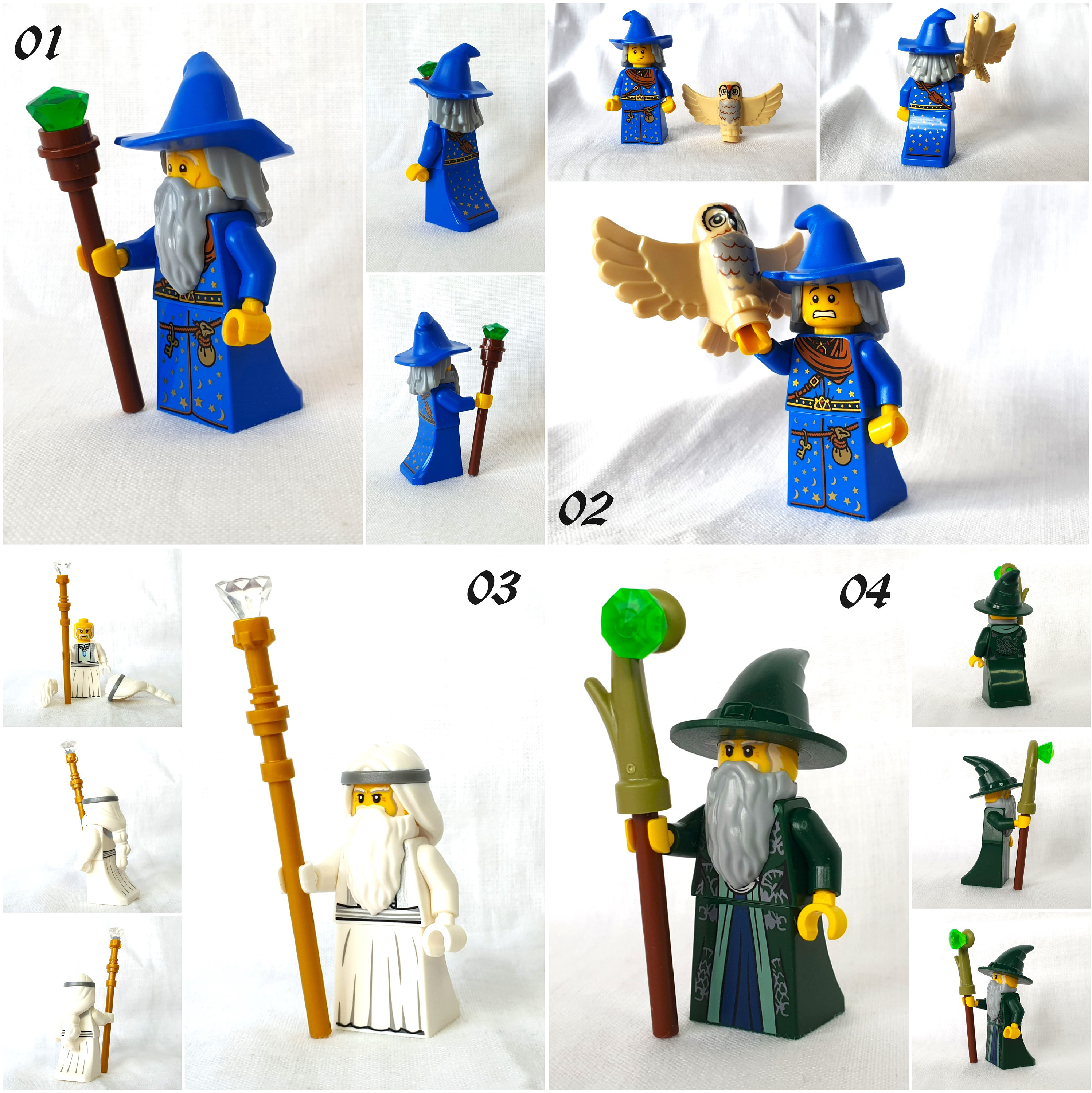 LEGO Wizard Moc Various Knights and Medieval Minifigures to Choose From NEW and Original LEGO Parts Wizards Witches Etsy