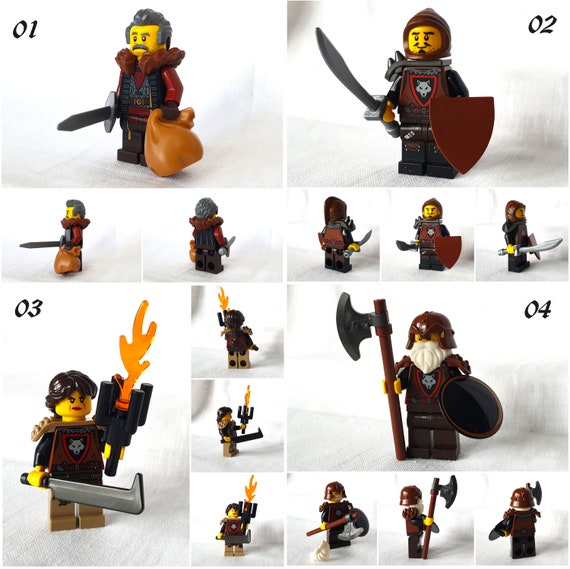 LEGO Wolfpack Renegades Minifigure Moc Various Knights and Wolf Gang Minifigures to Choose From NEW and Original LEGO Parts Etsy