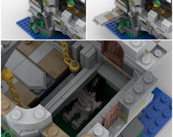 Forestmen's Bridge Watchtower made from LEGO® parts MOC  Castle/Kingdoms/Medieval Fits 10305 NEW Medieval Watchtower Knights  BrM2314