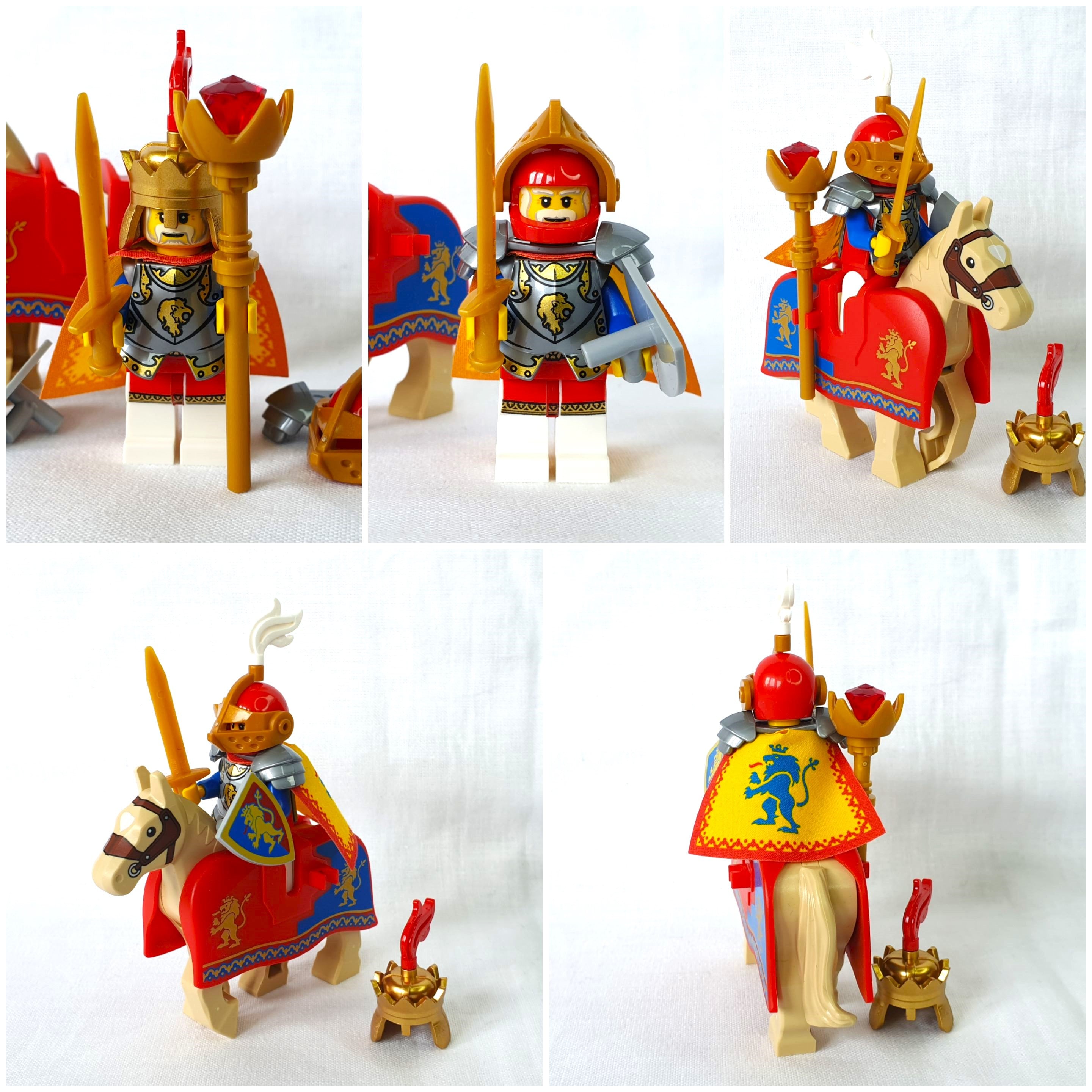 LEGO Lion Knight Minifigures Moc Various Knights and Noble Minifigures to Choose From NEW and Original LEGO Parts Knights Etsy