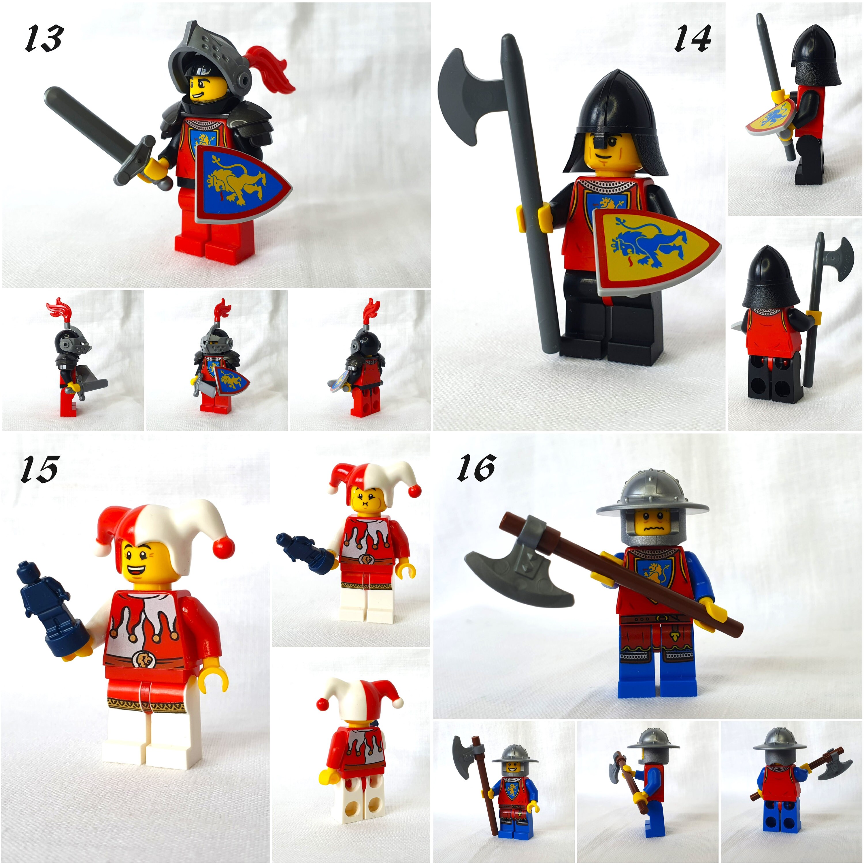 LEGO Lion Knight Minifigures Moc Various Knights and Noble Minifigures to Choose From NEW and Original LEGO Parts Knights Etsy Canada