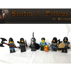 LEGO® Räuber Minifiguren Moc - verschiedene Ritter und Banditen-Minifiguren zum Aussuchen aus NEUEN und originalen LEGO®-Teilen Knights