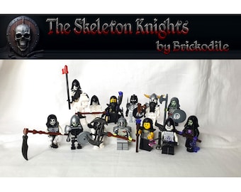 LEGO® Skeleton Knight MOC - olika riddare och medeltida minifigurer att välja mellan NYA och original LEGO®-delar - Necromancer