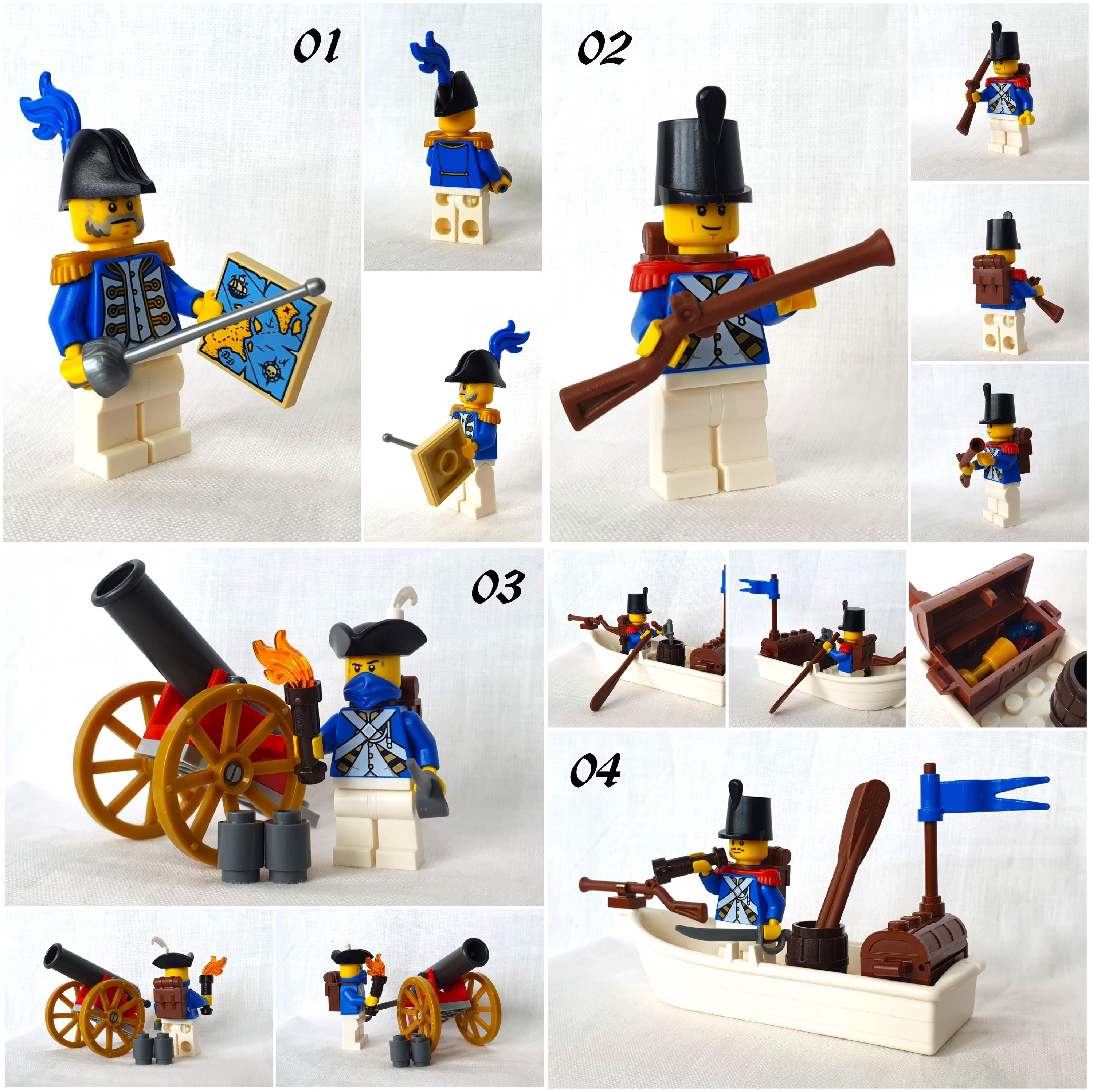 LEGO Bluecoats Minifigures MOC - Various Buccaneers & Sailors Minifigures  to Choose From NEW and Original LEGO Parts. Pirates - Etsy