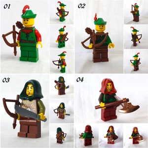 LEGO® Forestmen Minifiguren Moc verschiedene Ritter und Waldläufer-Minifiguren zum Aussuchen aus NEUEN und originalen LEGO®Teilen Knights Bild 3