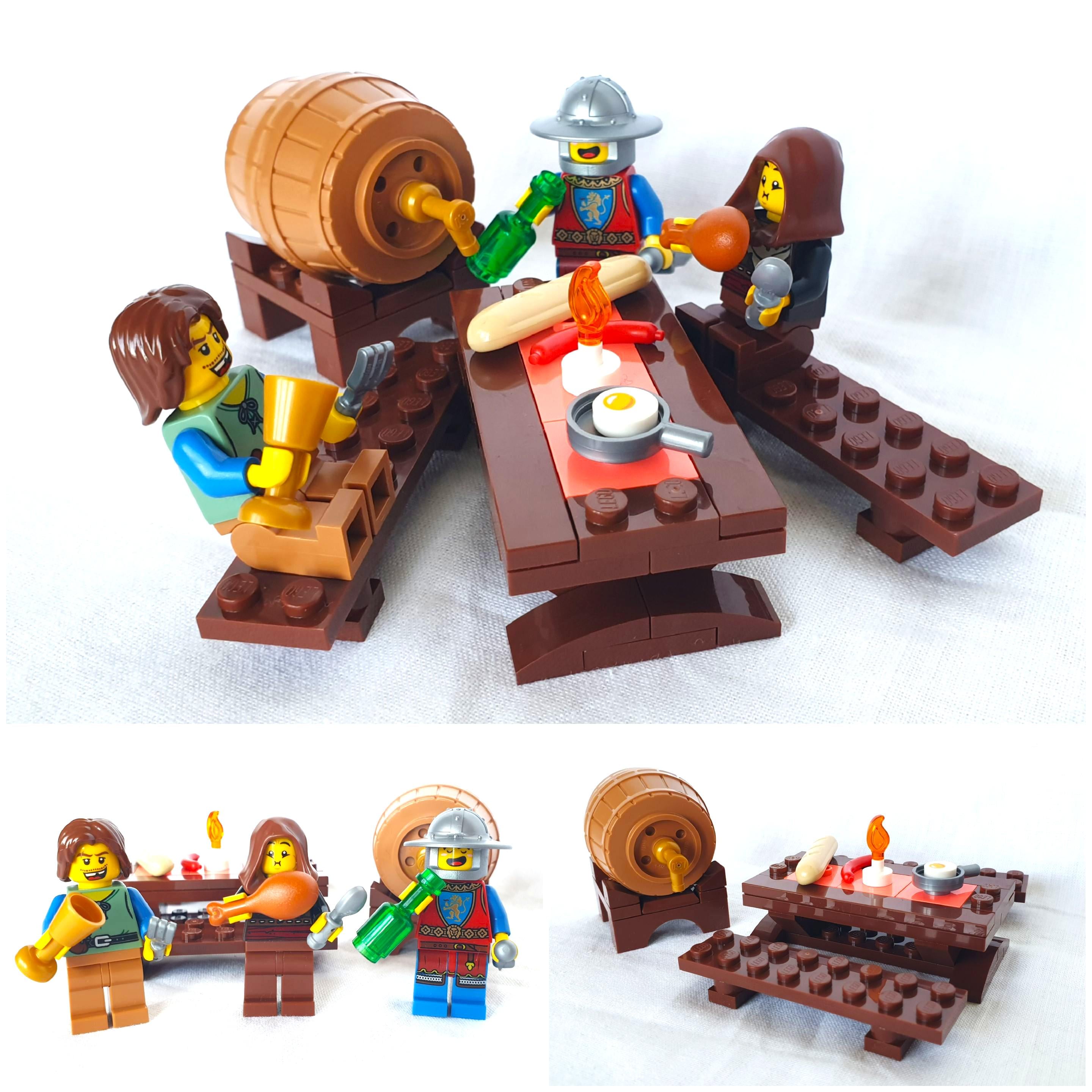 MOC Made From LEGO® Parts: the Medieval Drinking Feast Castle