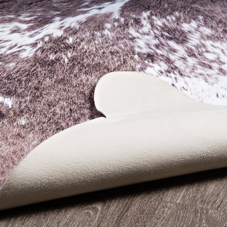 Easyrugs Machine Washable COWHIDE 3D Printed Faux Cowhide Rug Etsy