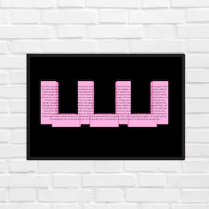The 1975 Ugh! wall art- digital download- Ugh!- Matty Healy- The 1975- Lyrics Poster - Music Print- Indie Rock Art