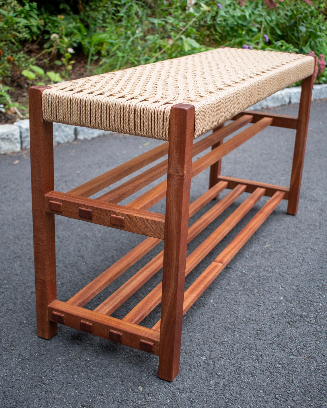Danish Cord Entry Way Bench - Etsy