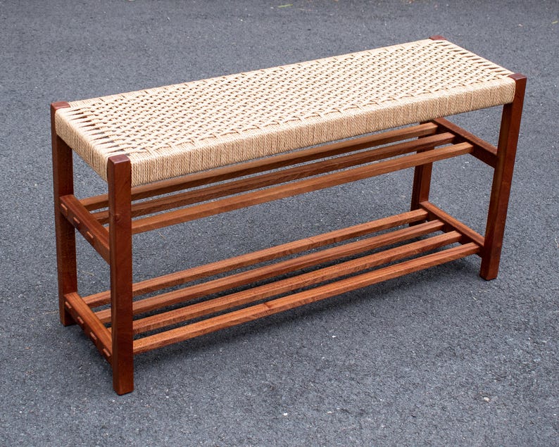 Danish Cord Entry Way Bench - Etsy