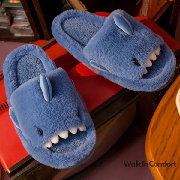 mens shark slippers