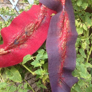 Felt and silk chale